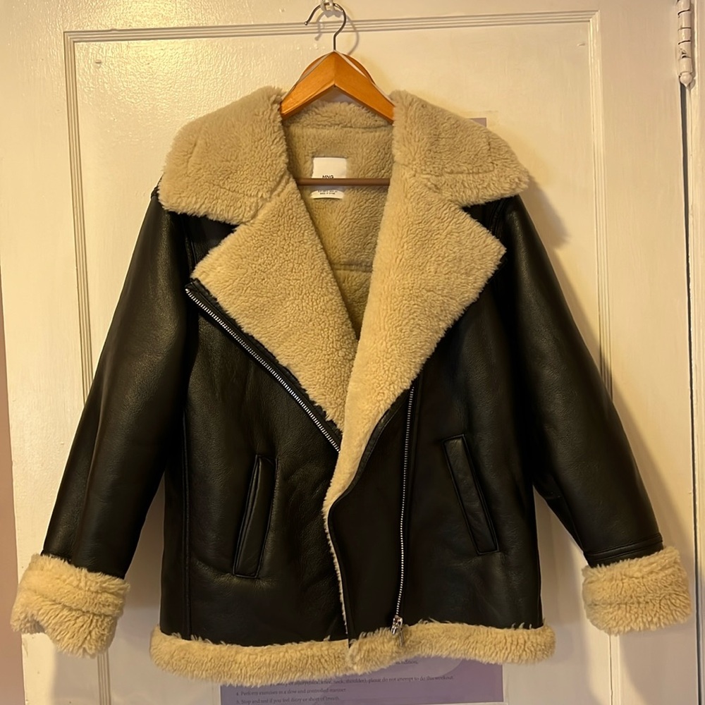 Mango Leather jacket